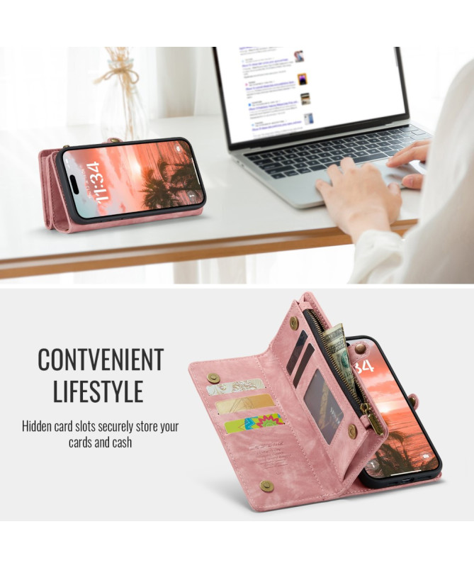 iPhone 16 Plus - Housse portefeuille et Coque magnétique 2 en 1