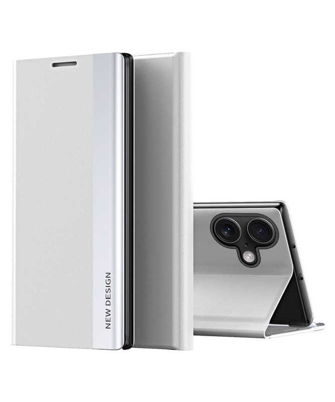 Flip Cover iPhone 16 Plus Business effet cuir Magnet