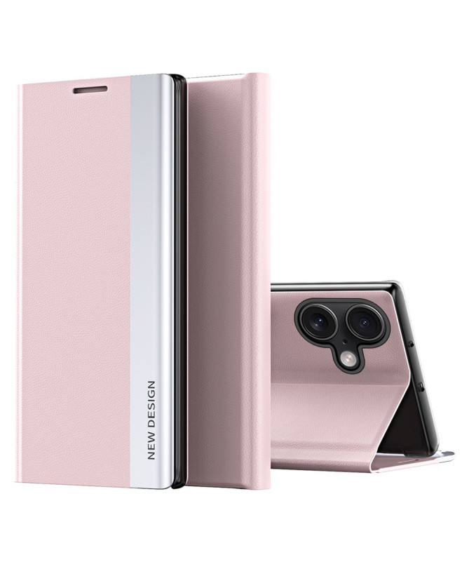 Flip Cover iPhone 16 Plus Business effet cuir Magnet