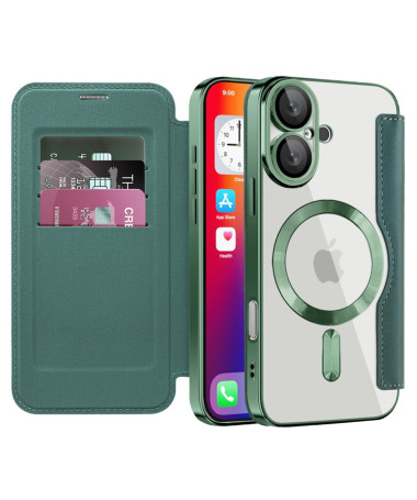 Coque à Rabat pour iPhone 16 Plus Compatible MagSafe Vert foncé - photo 8