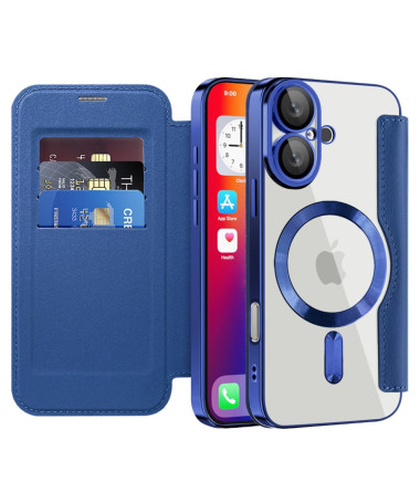Coque à Rabat pour iPhone 16 Plus Compatible MagSafe Bleu marine - photo 13