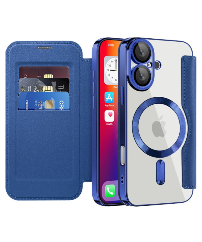 Coque à Rabat pour iPhone 16 Plus Compatible MagSafe