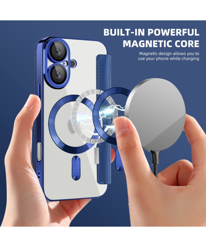 Coque à Rabat pour iPhone 16 Plus Compatible MagSafe