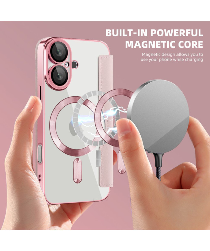 Coque à Rabat pour iPhone 16 Plus Compatible MagSafe