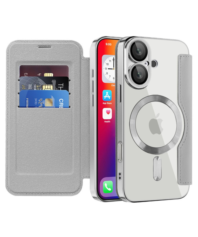 Coque à Rabat pour iPhone 16 Plus Compatible MagSafe