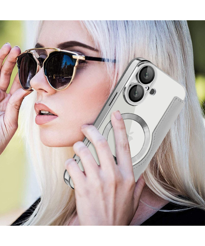 Coque à Rabat pour iPhone 16 Plus Compatible MagSafe