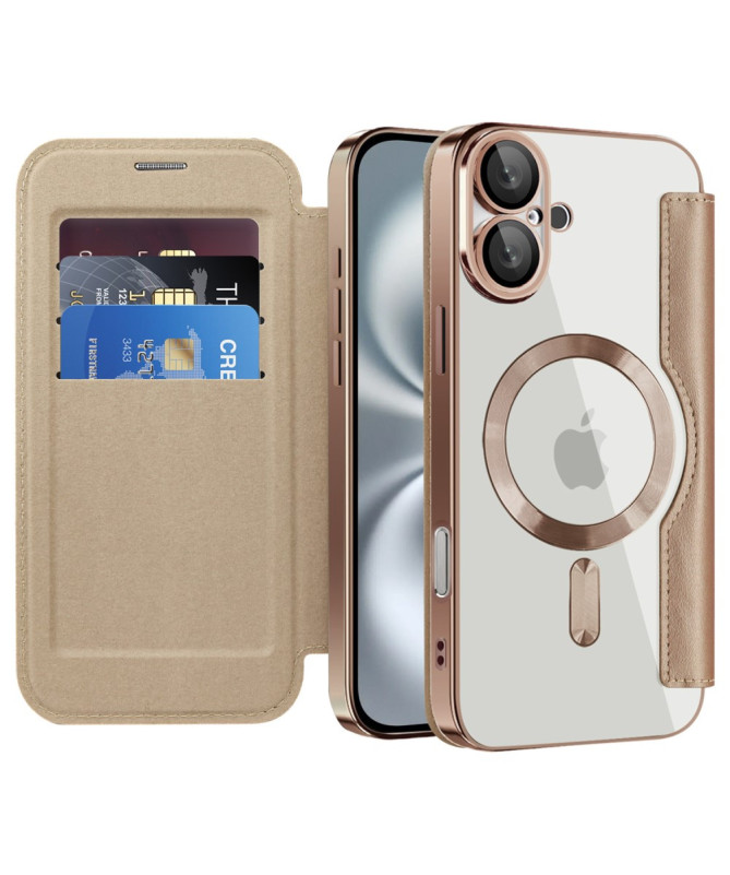 Coque à Rabat pour iPhone 16 Plus Compatible MagSafe