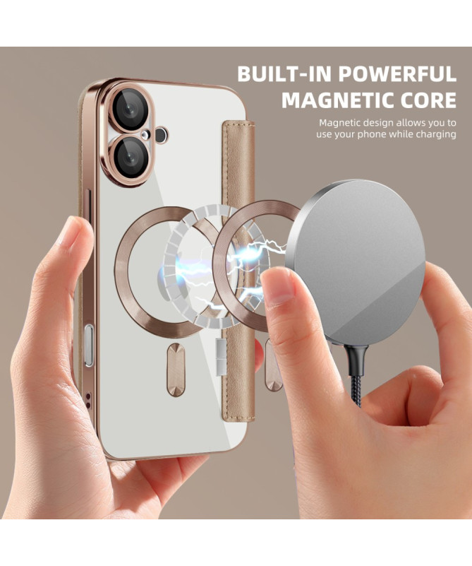 Coque à Rabat pour iPhone 16 Plus Compatible MagSafe