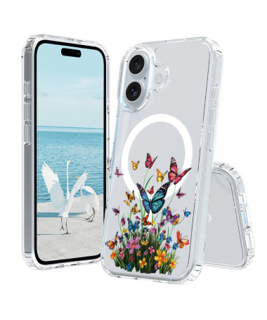 Coque iPhone 16 Plus Vol de Papillons