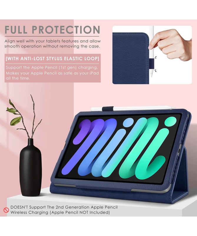 Étui iPad mini (2024)/(2021) Style Folio Pliable