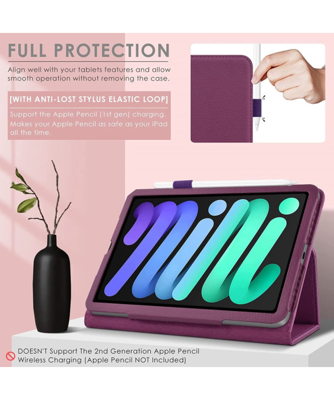 Étui iPad mini (2024)/(2021) Style Folio Pliable