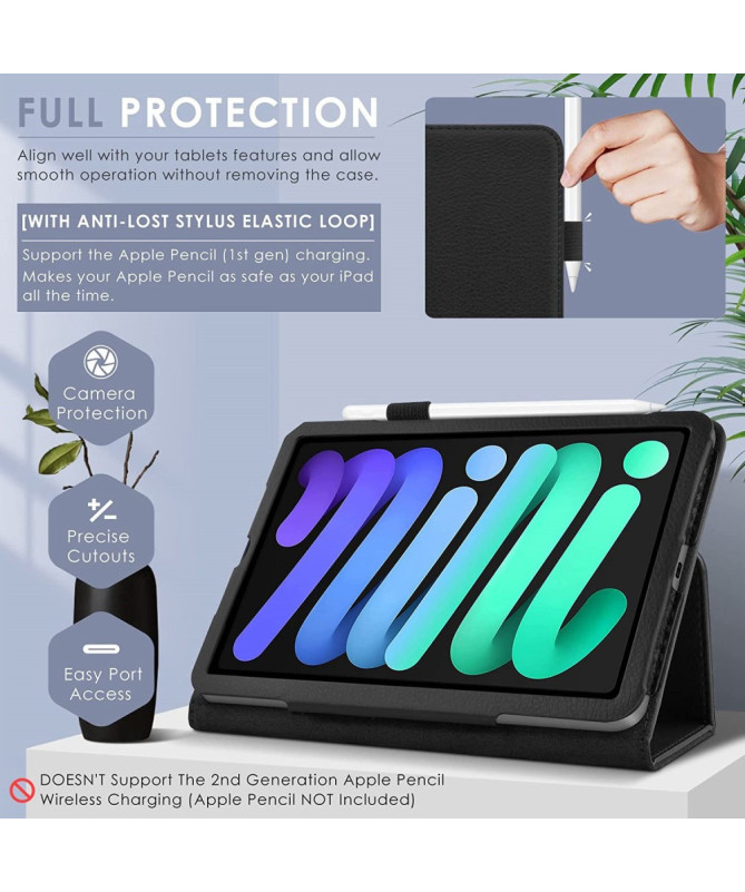 Étui iPad mini (2024)/(2021) Style Folio Pliable