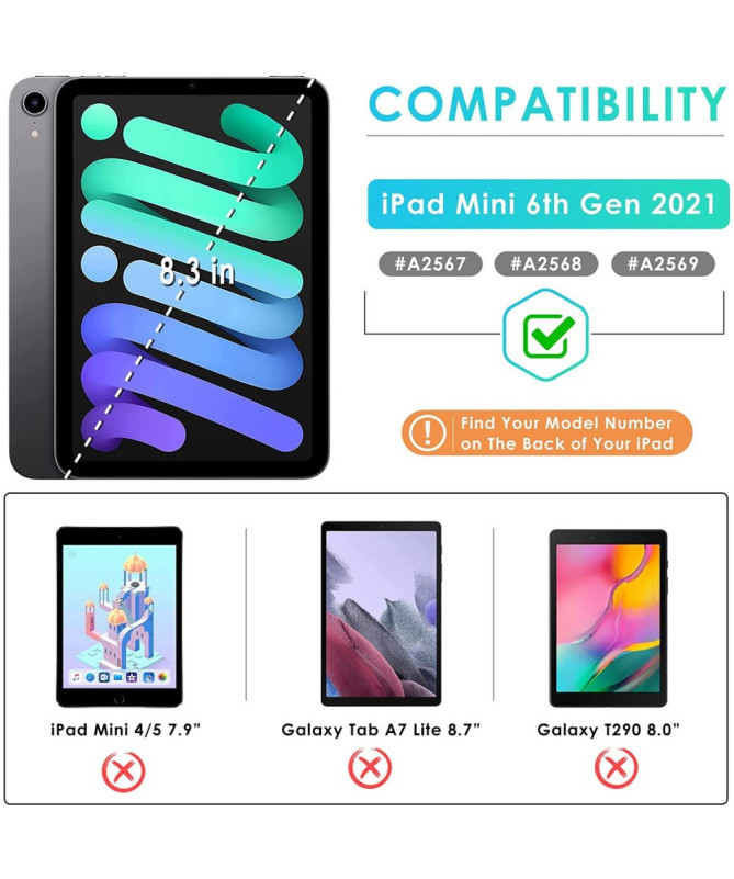 Étui iPad mini (2024)/(2021) Style Folio Pliable