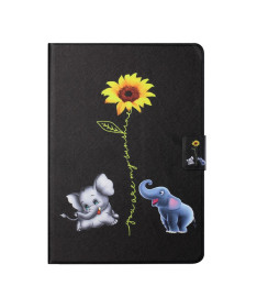 Housse iPad mini (2024/2021) Tournesol et Éléphants