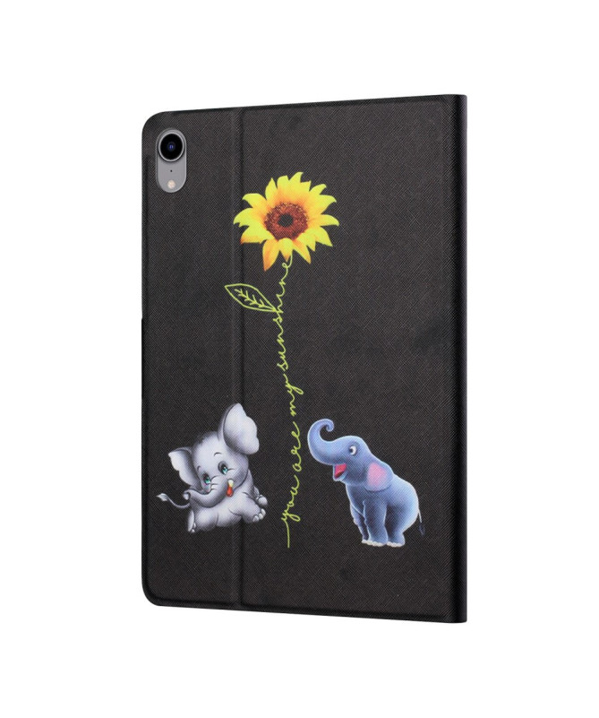 Housse iPad mini (2024/2021) Tournesol et Éléphants