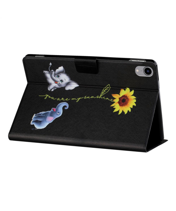 Housse iPad mini (2024/2021) Tournesol et Éléphants