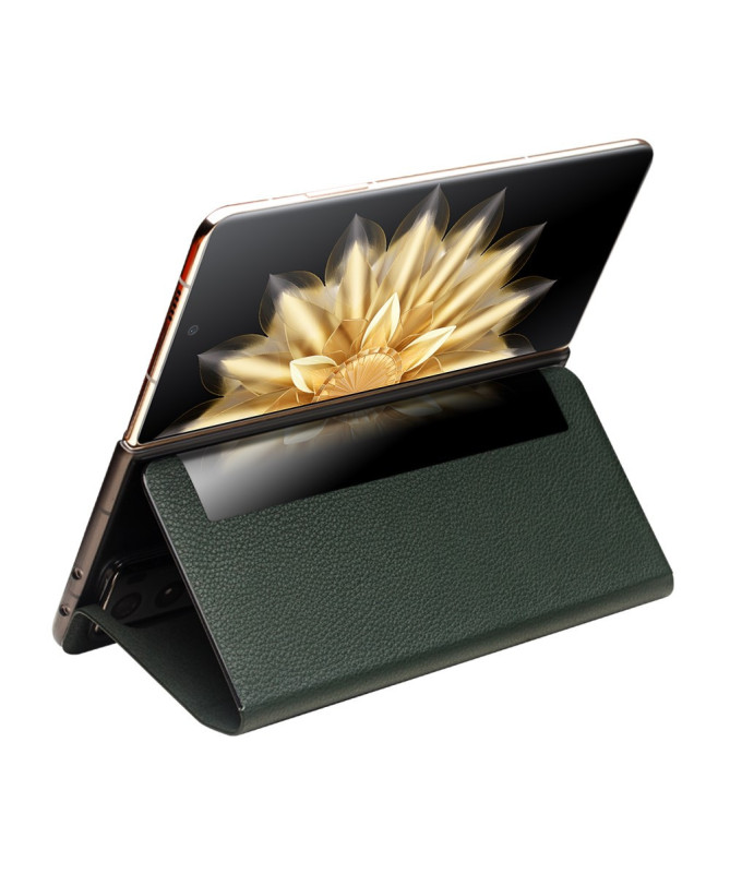 Étui Honor Magic V2 Cuir Véritable avec Fenêtre