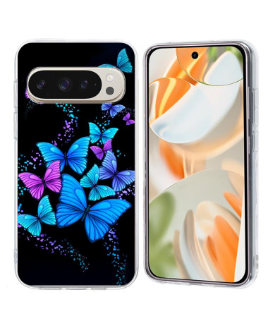 Coque Google Pixel 9 Pro XL papillons lumineux