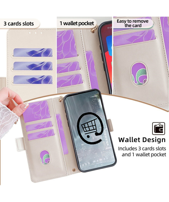 Housse Motorola Edge 50 Fusion à lanière Silvana