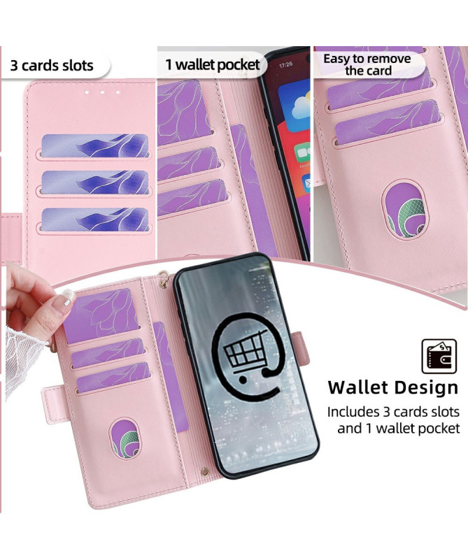 Housse Motorola Edge 50 Fusion à lanière Silvana