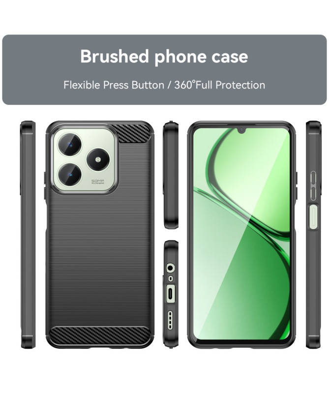 Coque Realme C61 - Finition Carbone Brossée
