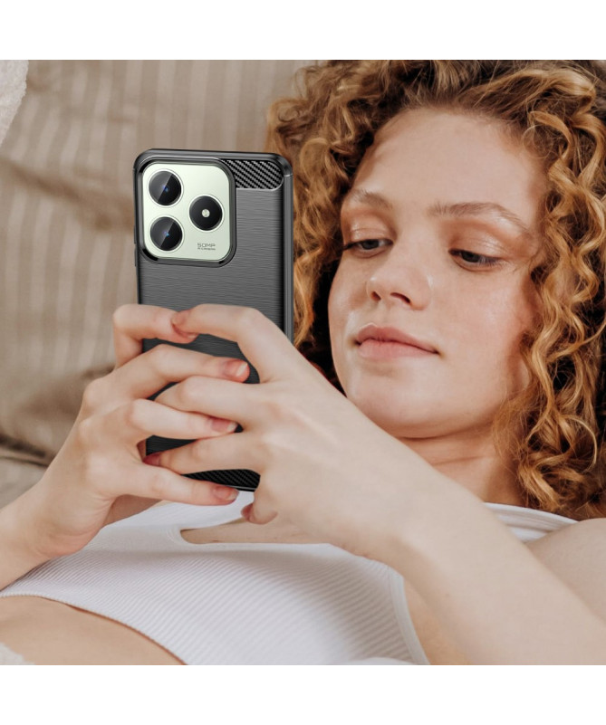Coque Realme C61 - Finition Carbone Brossée