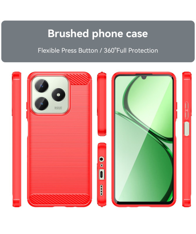 Coque Realme C61 - Finition Carbone Brossée