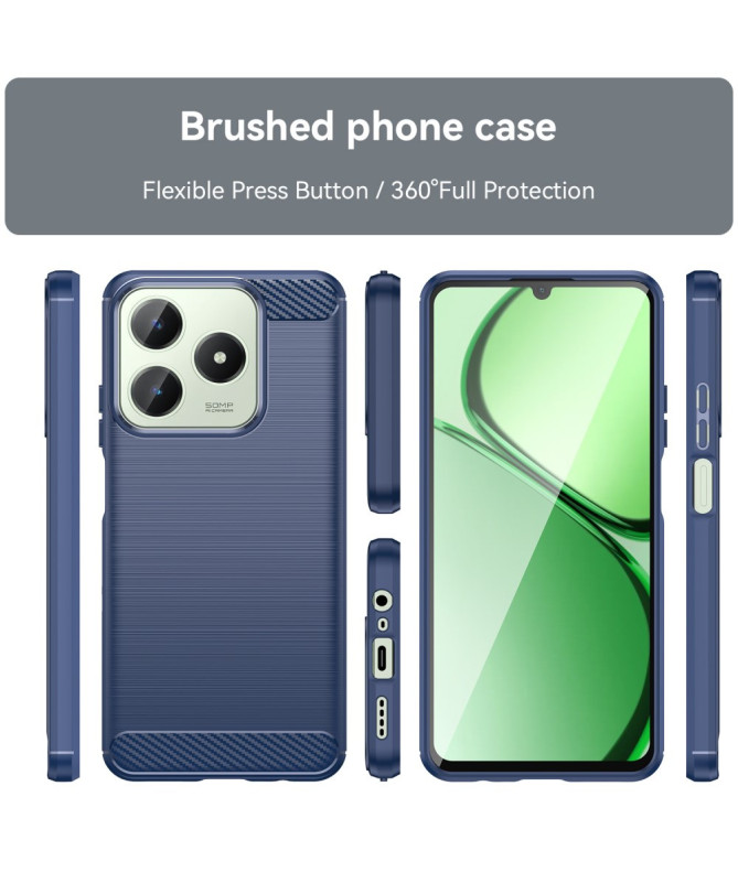 Coque Realme C61 - Finition Carbone Brossée