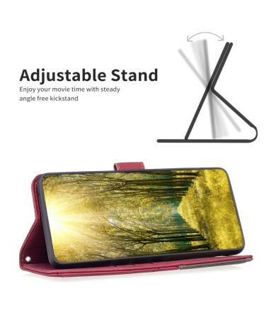 Housse Motorola Edge 50 Neo BINFEN Magnetic Series-2 Rouge - photo 11