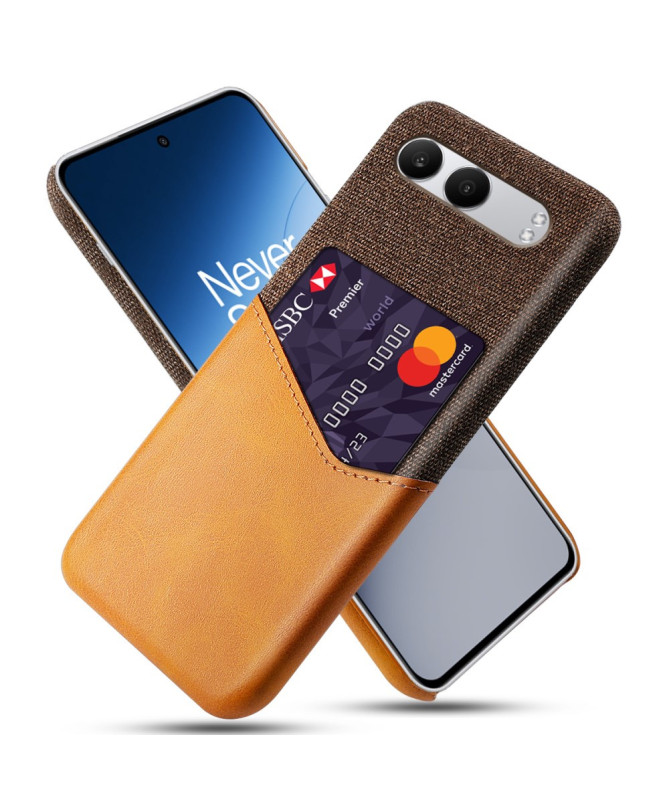 TÄCKA - Coque OnePlus Nord 4 Texture Tissu et Porte-carte