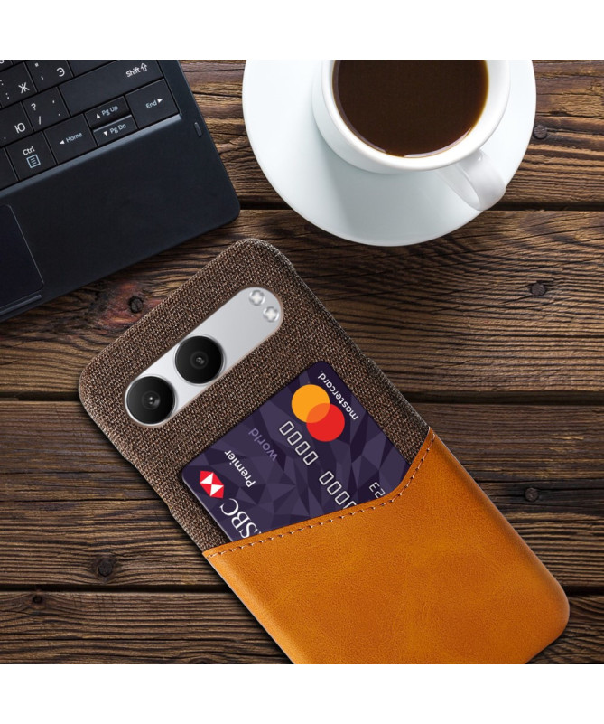 TÄCKA - Coque OnePlus Nord 4 Texture Tissu et Porte-carte