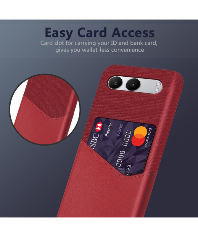 TÄCKA - Coque OnePlus Nord 4 Texture Tissu et Porte-carte