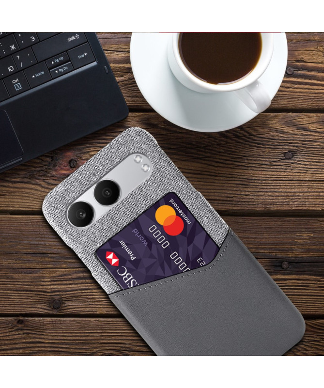 TÄCKA - Coque OnePlus Nord 4 Texture Tissu et Porte-carte