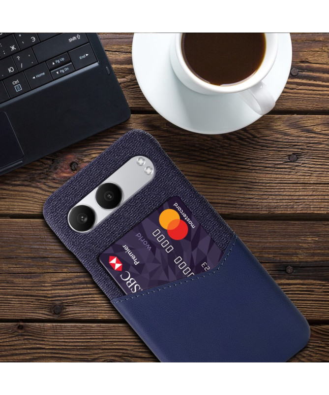 TÄCKA - Coque OnePlus Nord 4 Texture Tissu et Porte-carte