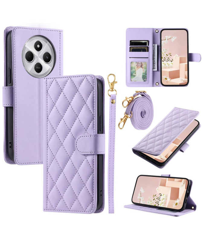 CHICQUILTE - Housse Xiaomi Redmi 14C / Poco C75 Portefeuille avec Band