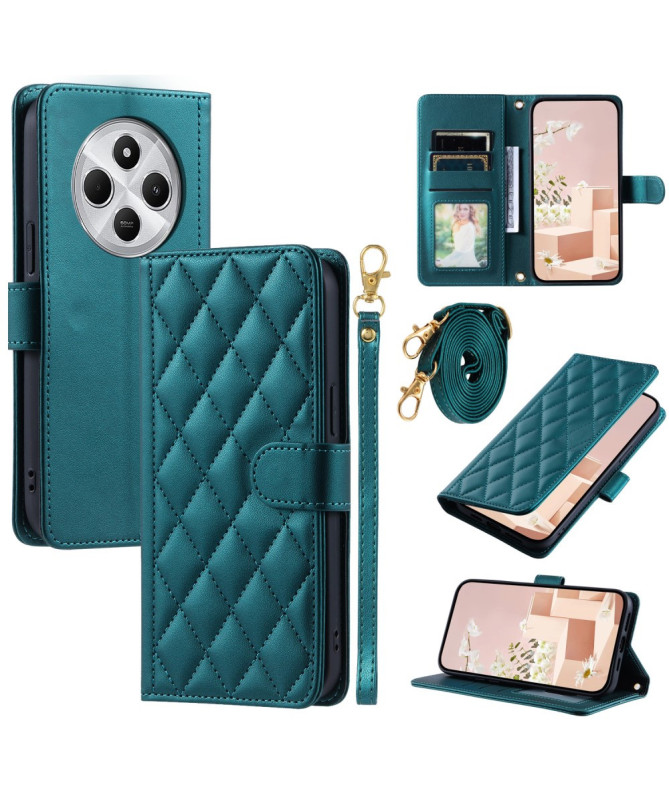 CHICQUILTE - Housse Xiaomi Redmi 14C / Poco C75 Portefeuille avec Band