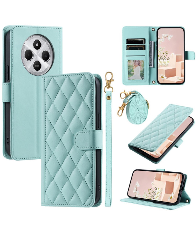CHICQUILTE - Housse Xiaomi Redmi 14C / Poco C75 Portefeuille avec Band