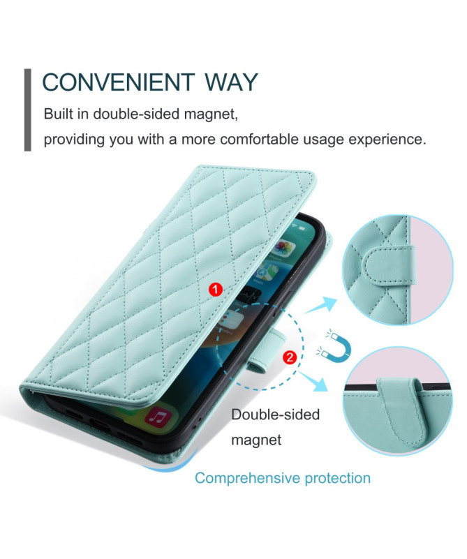 CHICQUILTE - Housse Xiaomi Redmi 14C / Poco C75 Portefeuille avec Band