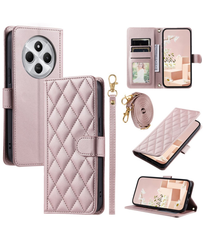 CHICQUILTE - Housse Xiaomi Redmi 14C / Poco C75 Portefeuille avec Band
