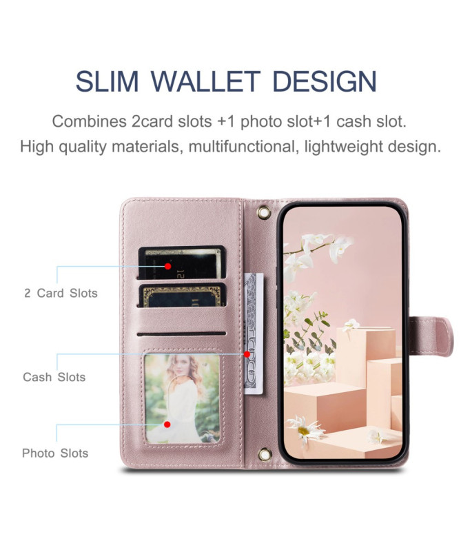 CHICQUILTE - Housse Xiaomi Redmi 14C / Poco C75 Portefeuille avec Band