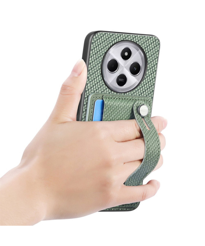 CARBONA - Coque Xiaomi Redmi 14C / Poco C75 avec Porte-Cartes et Suppo