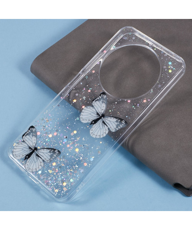 FLÄRLA - Coque Xiaomi Redmi 14C / Poco C75 Papillon en Époxy