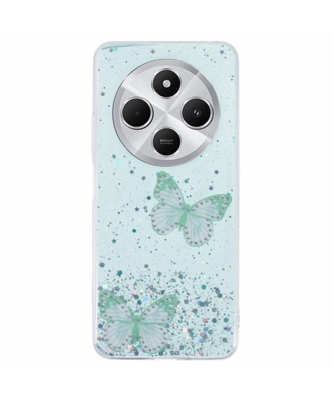 FLÄRLA - Coque Xiaomi Redmi 14C / Poco C75 Papillon en Époxy