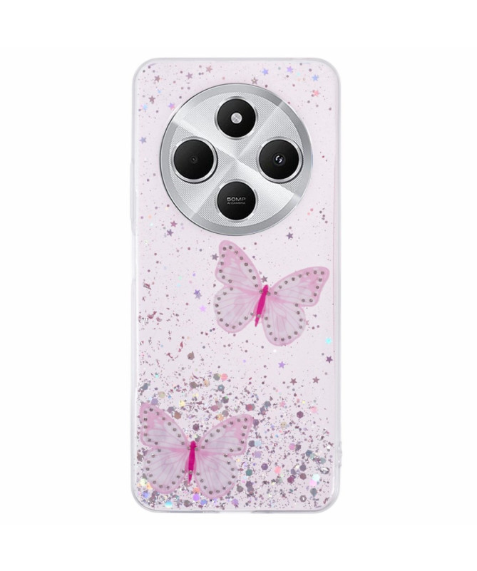 FLÄRLA - Coque Xiaomi Redmi 14C / Poco C75 Papillon en Époxy