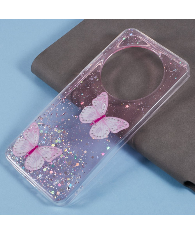 FLÄRLA - Coque Xiaomi Redmi 14C / Poco C75 Papillon en Époxy