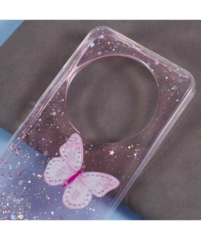 FLÄRLA - Coque Xiaomi Redmi 14C / Poco C75 Papillon en Époxy