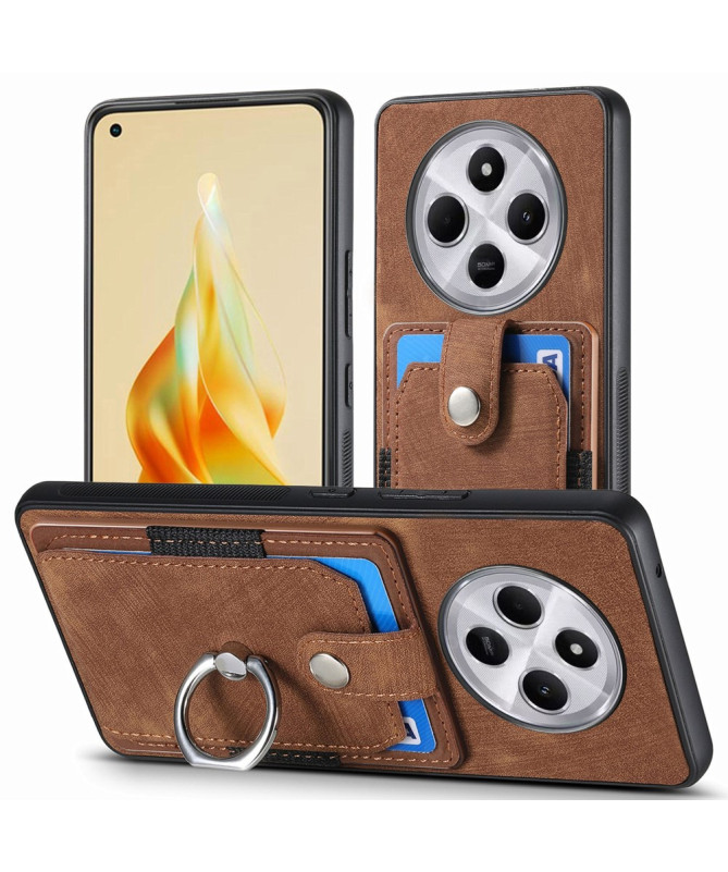 CARTINO - Coque Xiaomi Redmi 14C / Poco C75 avec Fentes et Anneau