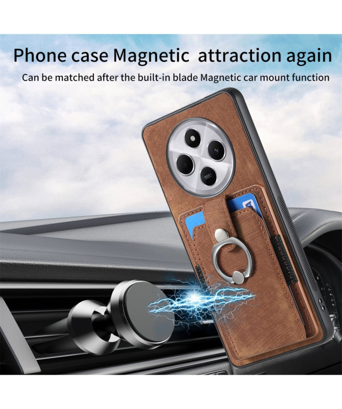 CARTINO - Coque Xiaomi Redmi 14C / Poco C75 avec Fentes et Anneau