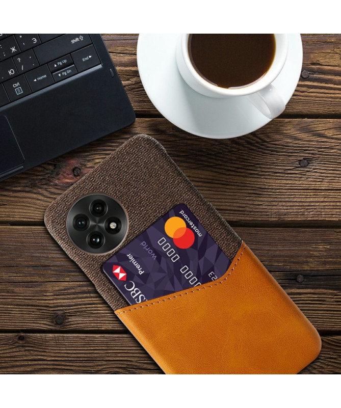 TÄCKA - Coque OnePlus 13 Texture Tissu et Porte-carte