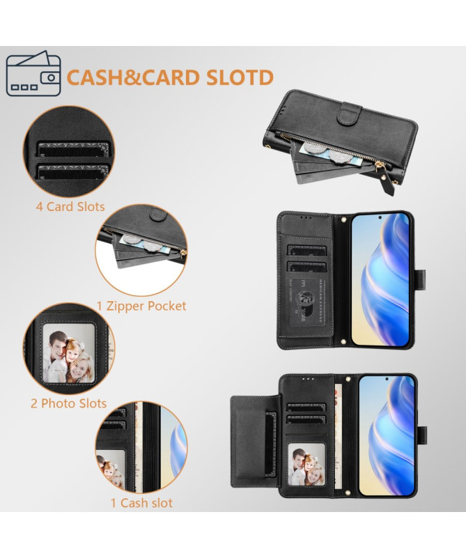 ELEGANTO - Housse OnePlus 13 Portefeuille Multifonction